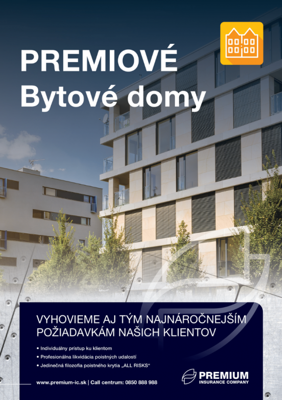 Poistenie bytu a spoločných častí v bytovom dome. Premiové poistenie bytu - nehnuteľností. Neživotné poistenie